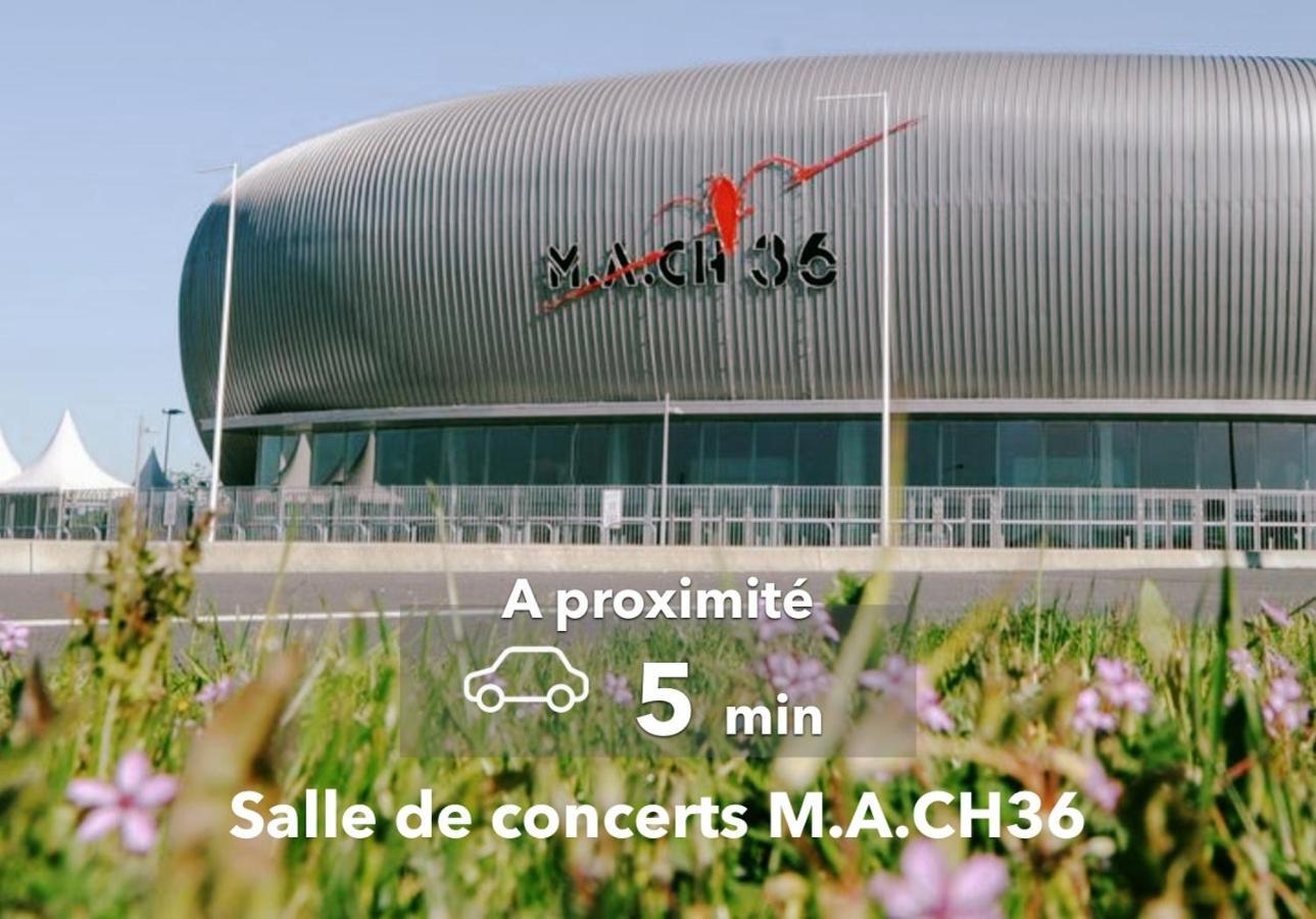 Le Boheme ⸱ Stationnement Gratuit ⸱ Fibre Apartment Deols ภายนอก รูปภาพ
